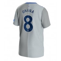 Everton Amadou Onana #8 Tretí futbalový dres 2023-24 Krátky Rukáv